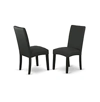East West Furniture Dining Room Set Black