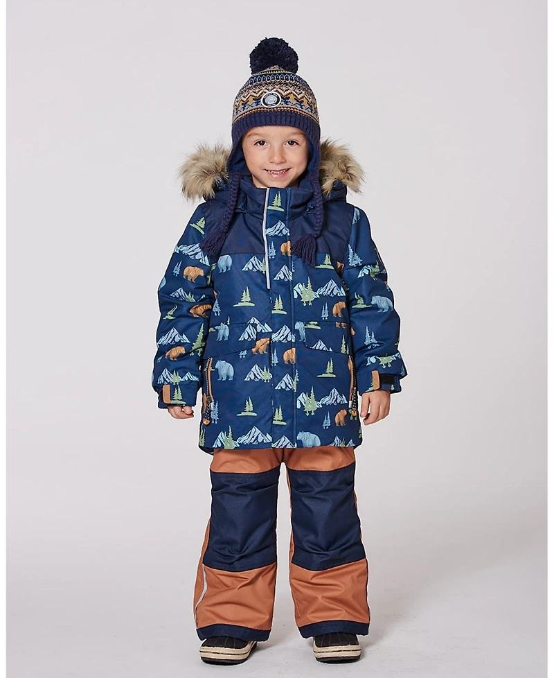 Deux par Boy Two-Piece Discover Snowsuit Brown Sugar - Toddler|Child