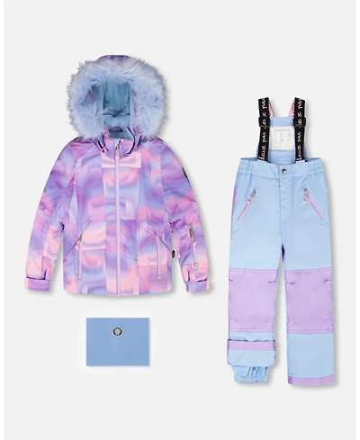 Deux par Girl Two-Piece Play Snowsuit Light Blue - Child