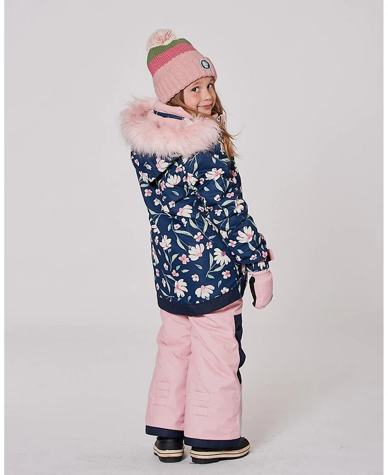 Deux par Toddler Girls Two-Piece Play Snowsuit Flower Print - Toddler|Child