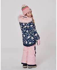 Deux par Toddler Girls Two-Piece Play Snowsuit Flower Print - Toddler|Child