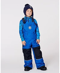 Deux par Toddler Boys Solid Play Overall Snow Bib Blue - Toddler|Child