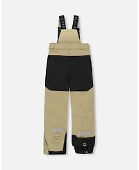 Deux par Boy Two-Piece Teknik Snowsuit Colorblocked Light Khaki Green - Toddler|Child