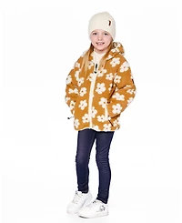 Deux par Girl Mid-Season Sherpa Jacket Light Beige