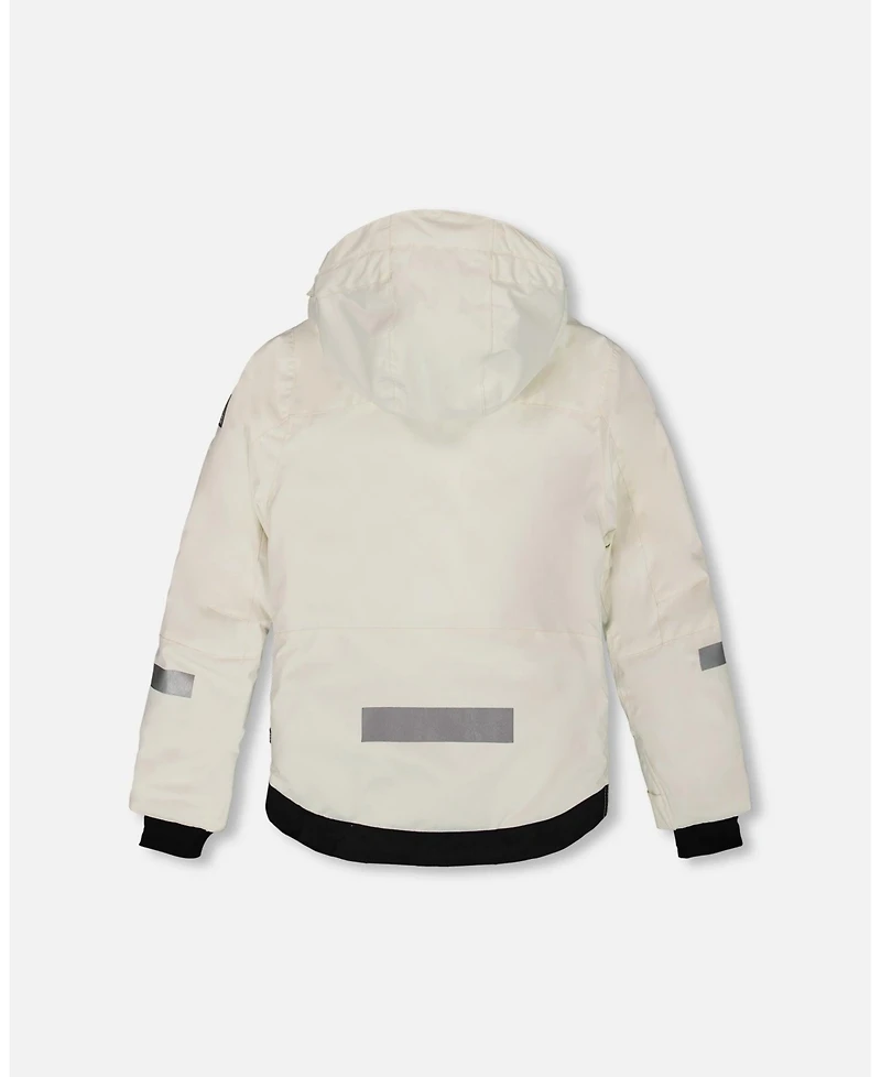 Deux par Girl Two-Piece Teknik Snowsuit Off-White - Toddler|Child