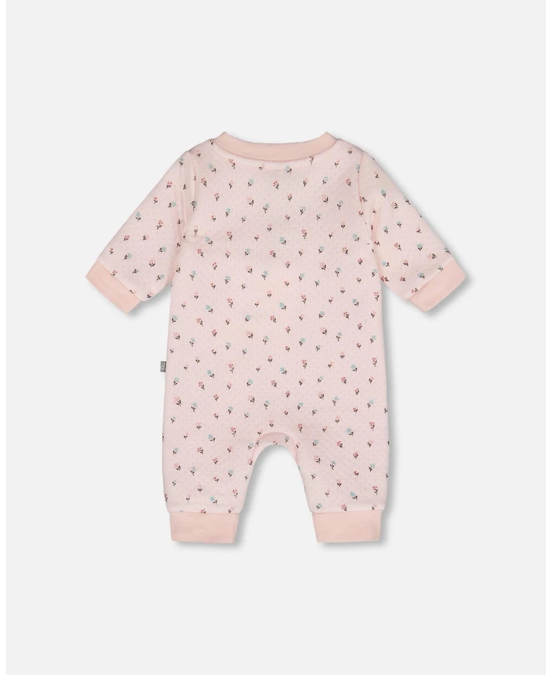 Deux par Baby Girl Cotton One-Piece and Romper Pink Mini Floral
