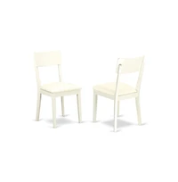East West Furniture Dining Room Set Linen White