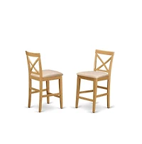 East West Furniture 3 Pc counter height pub set - Dining Table and 2 counter height Dining chair