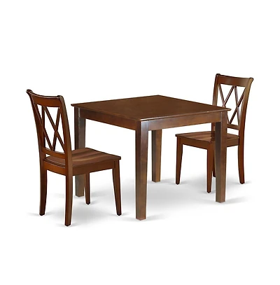 East West Furniture Dining Room Set Mahogany