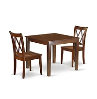 East West Furniture Dining Room Set Mahogany