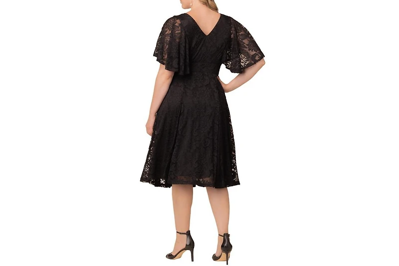 Kiyonna Plus Camille Lace Cocktail Dress