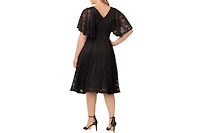 Kiyonna Plus Camille Lace Cocktail Dress
