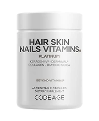 Codeage Hair Skin Nails Vitamins Platinum - KeraGEN-iv Keratin, Dermaval