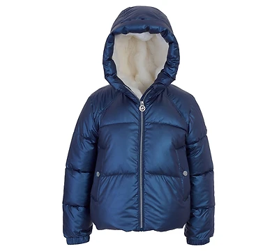 Michael Kors Toddler and Little Girls Hooded Puffer Jacket