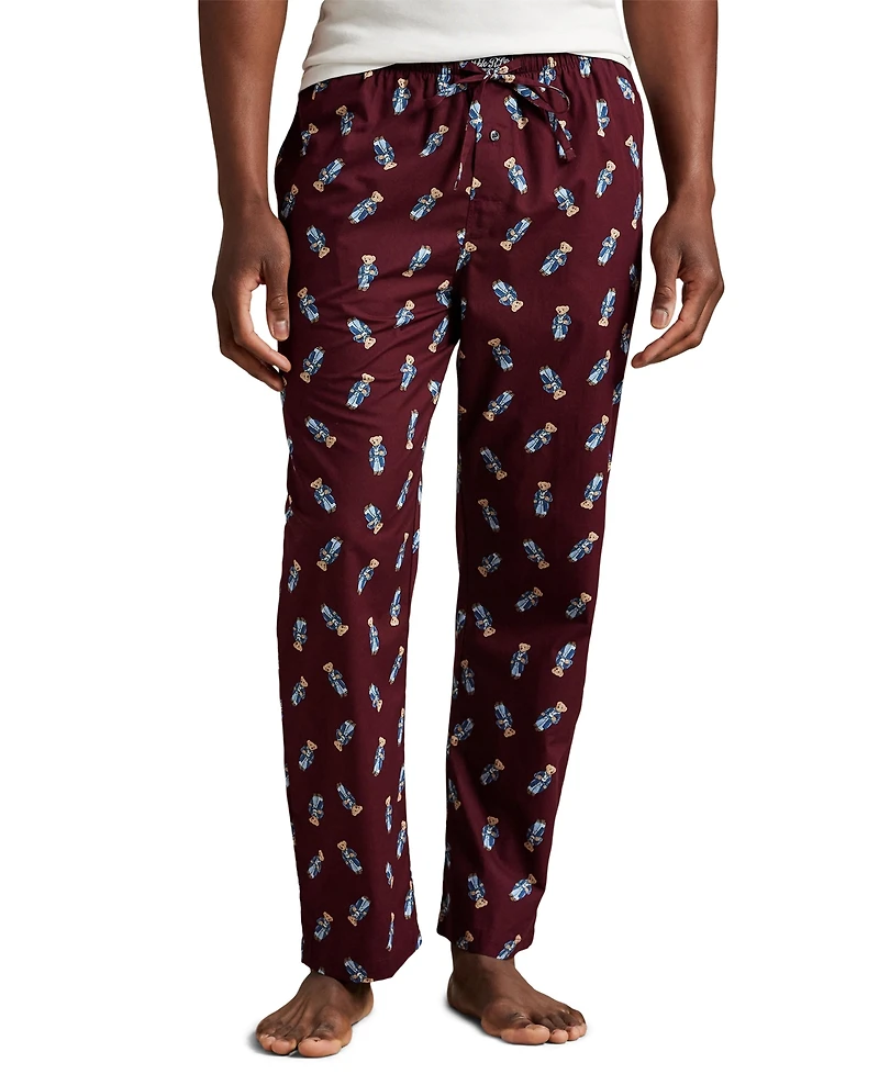 Polo Ralph Lauren Men's Morning Robe Bear Printed Pajama Pants