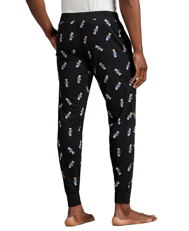 Polo Ralph Lauren Men's Rib Waistband Knit Bear Pajama Jogger Pants