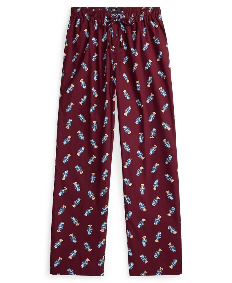 Polo Ralph Lauren Men's Morning Robe Bear Printed Pajama Pants