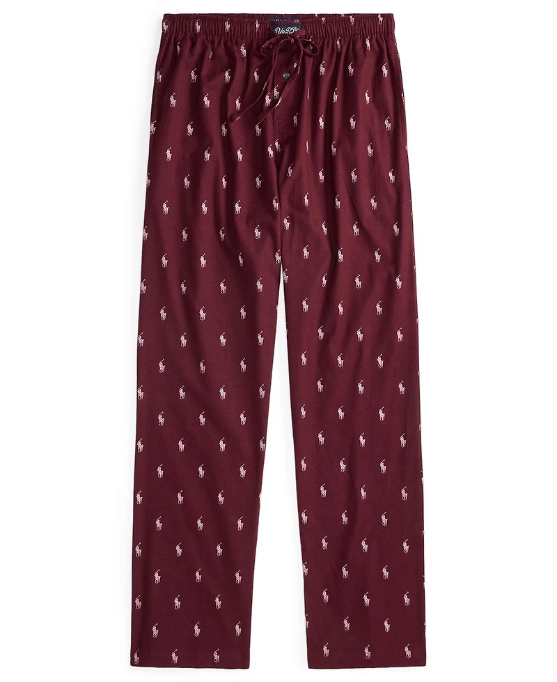 Polo Ralph Lauren Men's Flannel Printed Drawstring Pajama Pants