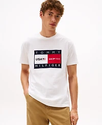 Tommy Hilfiger Men's x U.s. SailGP Team Flag Graphic Short Sleeve T-Shirt