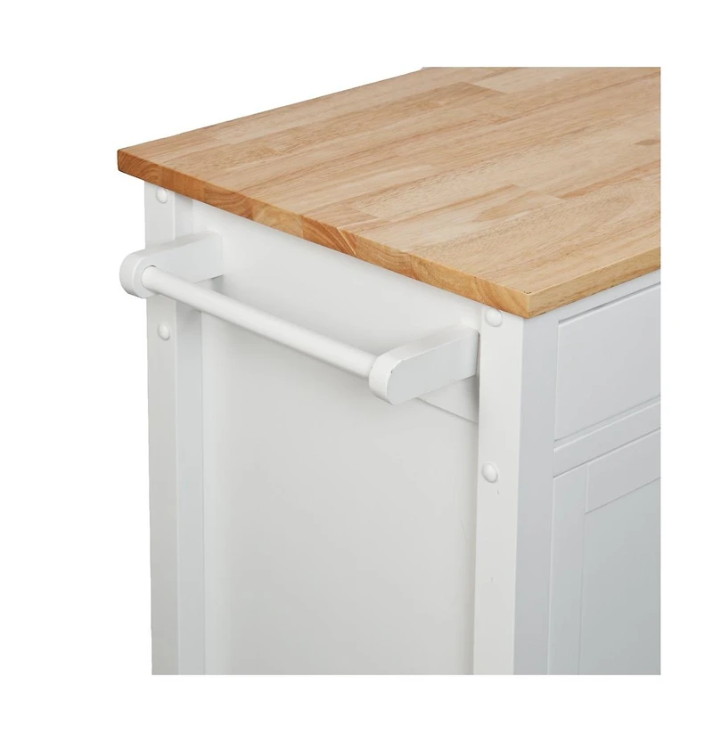 Slickblue Rolling Kitchen Cart with Storage Shelves, Drawer, and Lockable Wheels for Home Use