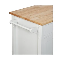 Slickblue Rolling Kitchen Cart with Storage Shelves, Drawer, and Lockable Wheels for Home Use