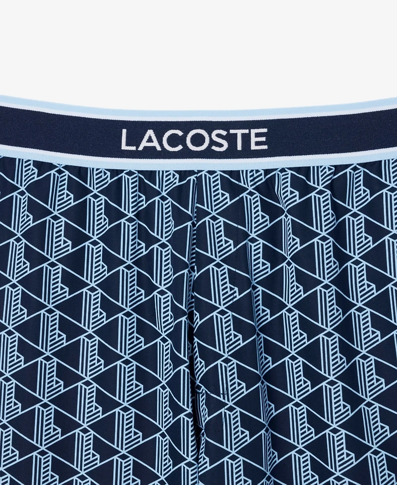 Lacoste Men's Monogram Print Pajama Pants
