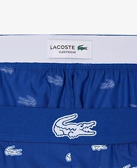 Lacoste Men's Woven Logo Pajama Pants