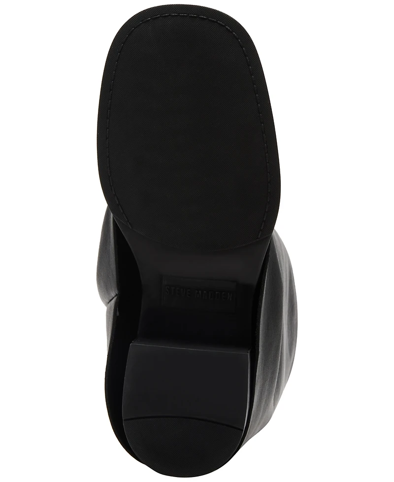 Steve Madden Benton Mid-Shaft Foldover Cuffed Moto Boots