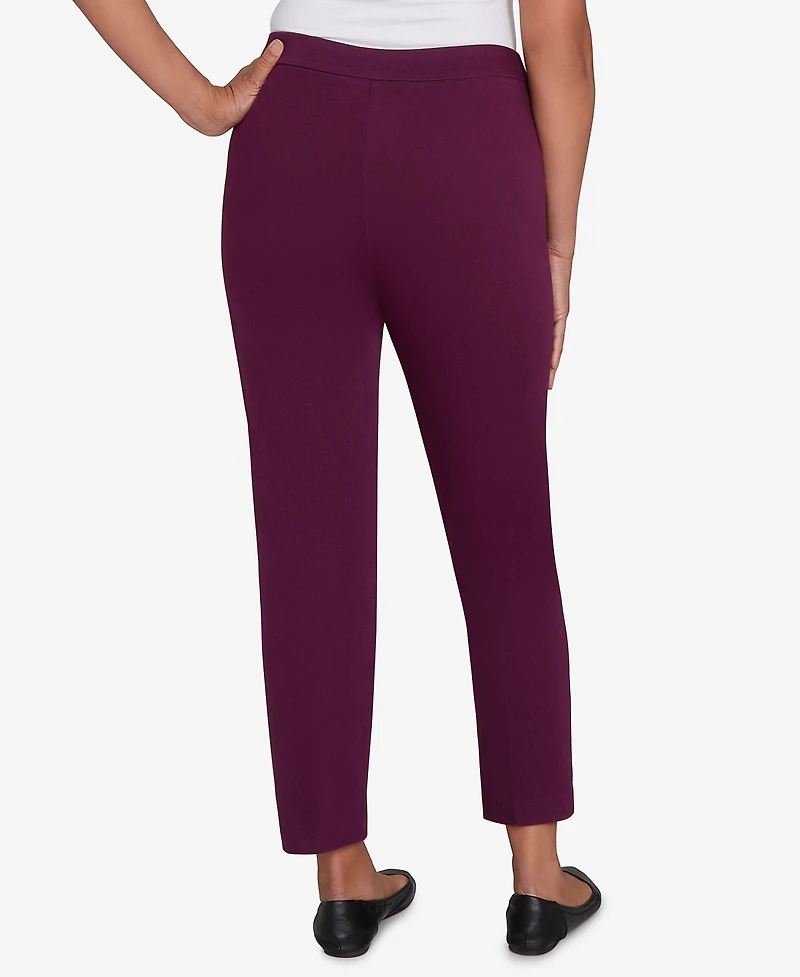 Alfred Dunner Petite Urban Legend Fitted Twill Short Length Pants