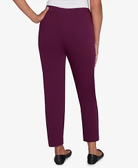 Alfred Dunner Petite Urban Legend Fitted Twill Short Length Pants