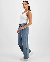 And Now This Petite Studded Wide-Leg Jeans, Macy's Exclusive