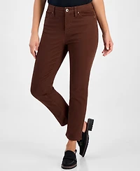 Style & Co Petite High Rise Natural Straight-Leg Jeans, Created for Macy's