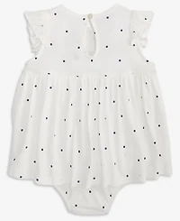 First Impressions Baby Girls Pin-Dot Skirted Sunsuit, Macy's Exclusive
