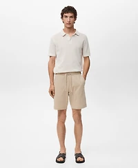 Mango Men's Cotton 8" Bermuda Shorts