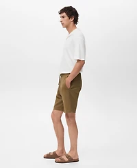 Mango Men's Cotton 8" Bermuda Shorts