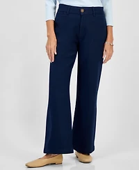 Style & Co Petite Mid Rise Wide-Leg Pants, Macy's Exclusive