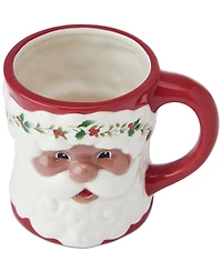Winterberry African-American Santa Figural Mug