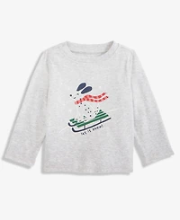 First Impressions Baby Boys Long-Sleeve Let It Snow Sled Dog Graphic T-Shirt, Macy's Exclusive