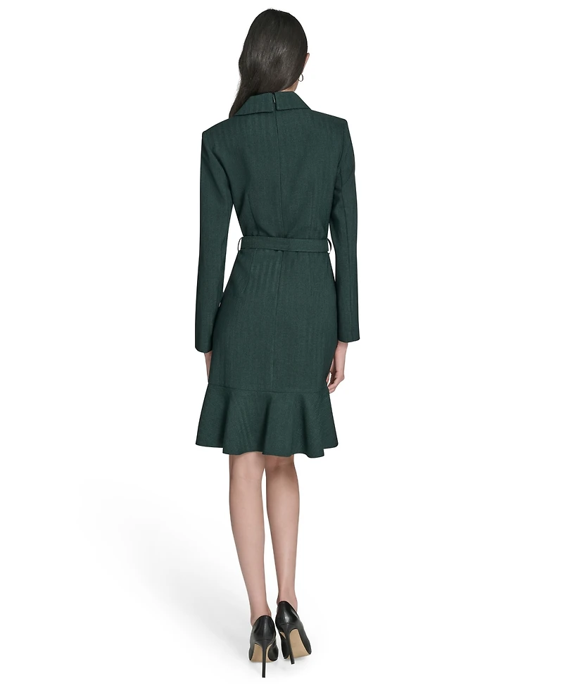 Eliza J Women's Herringbone Jacket Dress
