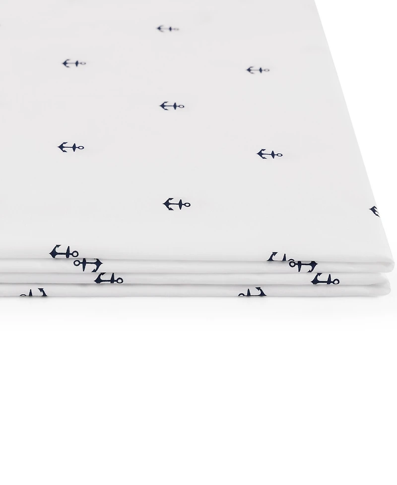 Tommy Hilfiger Printed 200-Thread Count Cotton Percale -Pc. Sheet Set