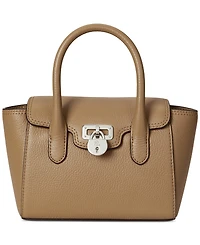 Lauren Ralph Lauren Tanner Small Pebbled Leather Satchel