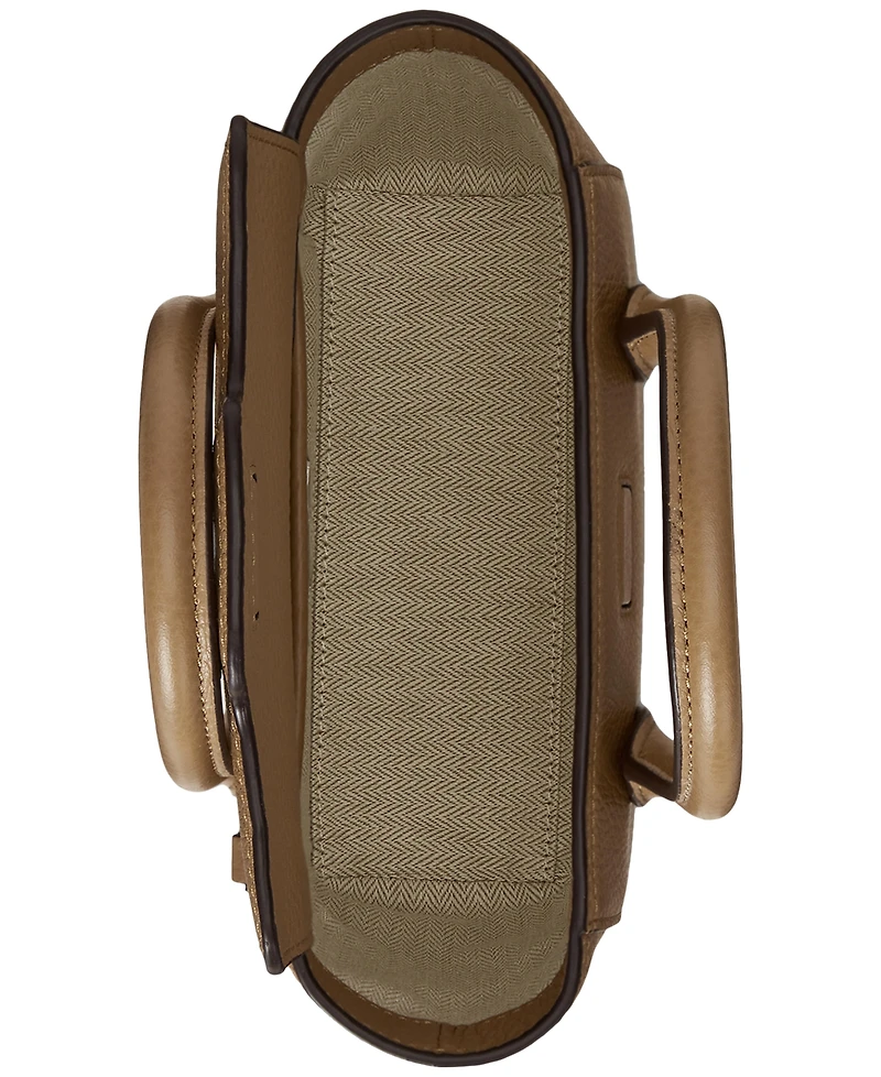 Lauren Ralph Lauren Tanner Small Pebbled Leather Satchel