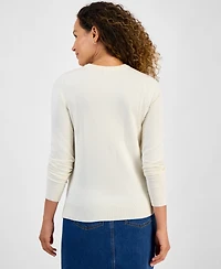 Style & Co Petite Crew-Neck Sweater, Created for Macy's
