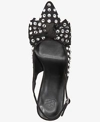 Aaj By Aminah Women's Gemma Bow Slingback Pumps