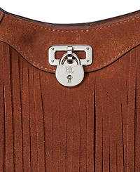 Lauren Ralph Lauren Tanner Small Suede Fringe Shoulder Bag