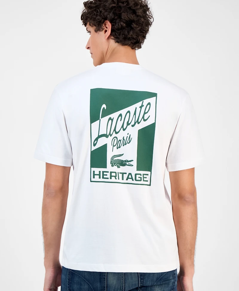 Lacoste Men's Printed Crewneck T-Shirt
