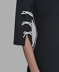Karl Lagerfeld Paris Women's Boat Neck Sheath Dress