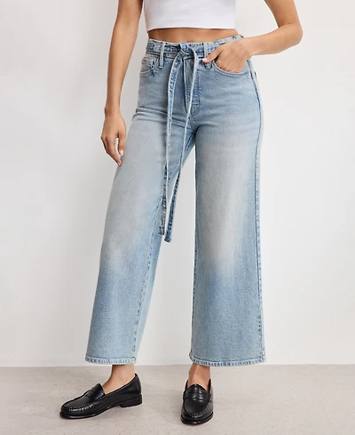 Good American Women's Palazzo Cropped Jeans