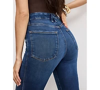 Good American Women's Soft Tech Curve Straight Jeans