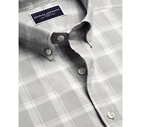 Charles Tyrwhitt Men's Plaid Long-Sleeve Shirt